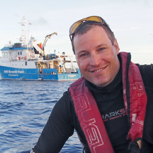 Neal Cantin at sea