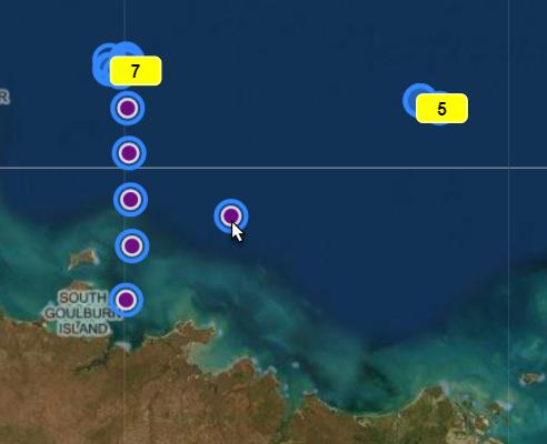How to select map markers