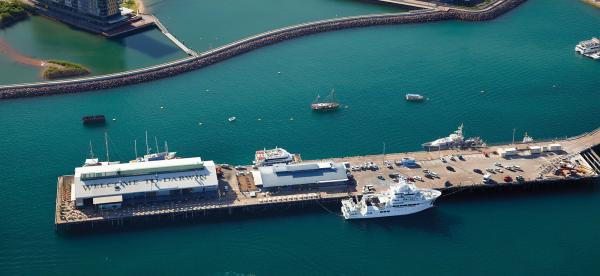 ships at a port
