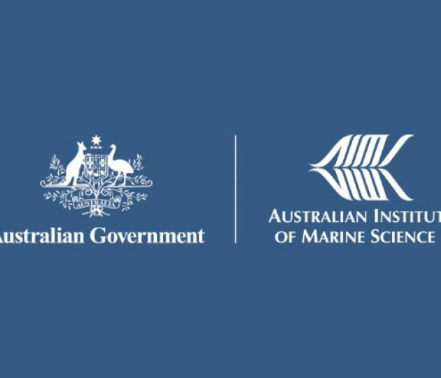 AIMS logo and government crest