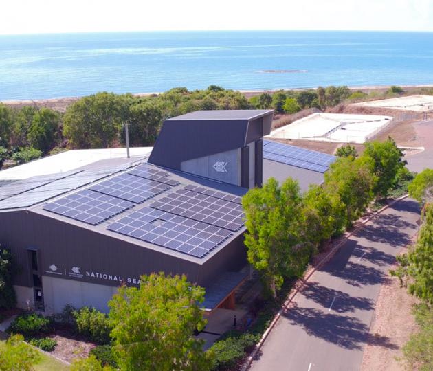 SeaSim with solar panels