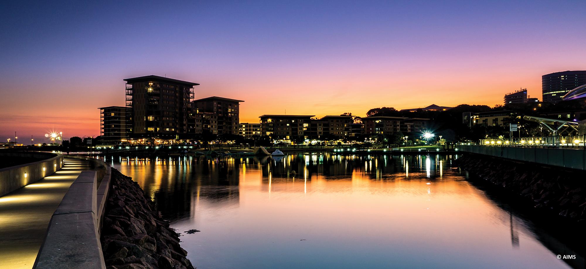 sunset over Darwin
