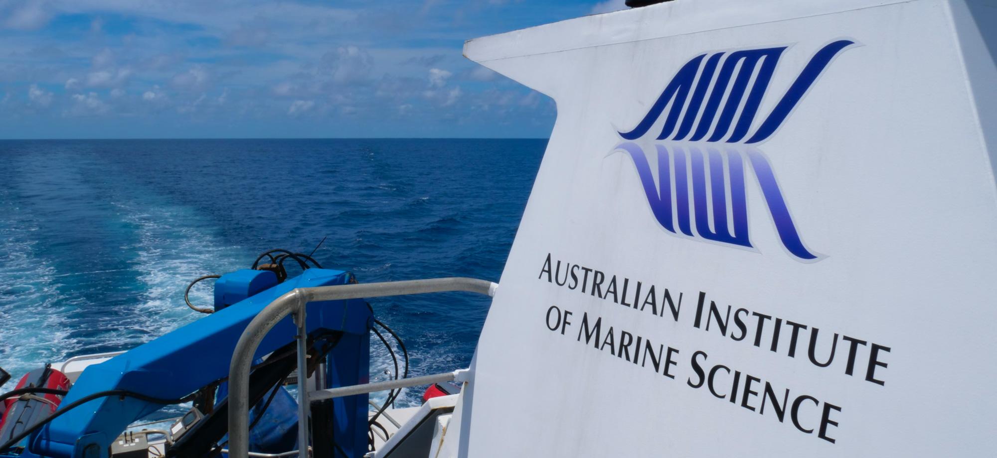 AIMS logo on side of vessel