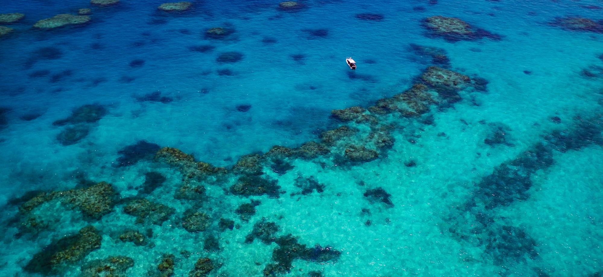 Great Barrier Reef aerial view