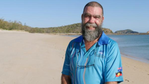 man on beach