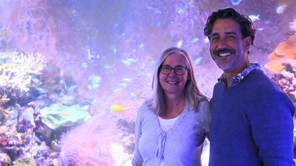 Dr Britta Schaffelke and Dr Manuel Gonzalez-Rivero