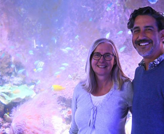 Dr Britta Schaffelke and Dr Manuel Gonzalez-Rivero