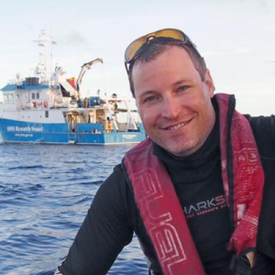 Neal Cantin at sea