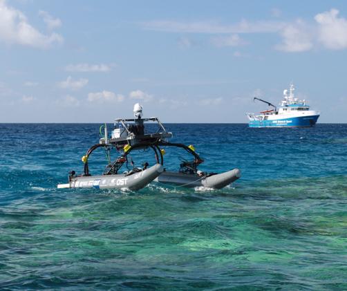 robot on water